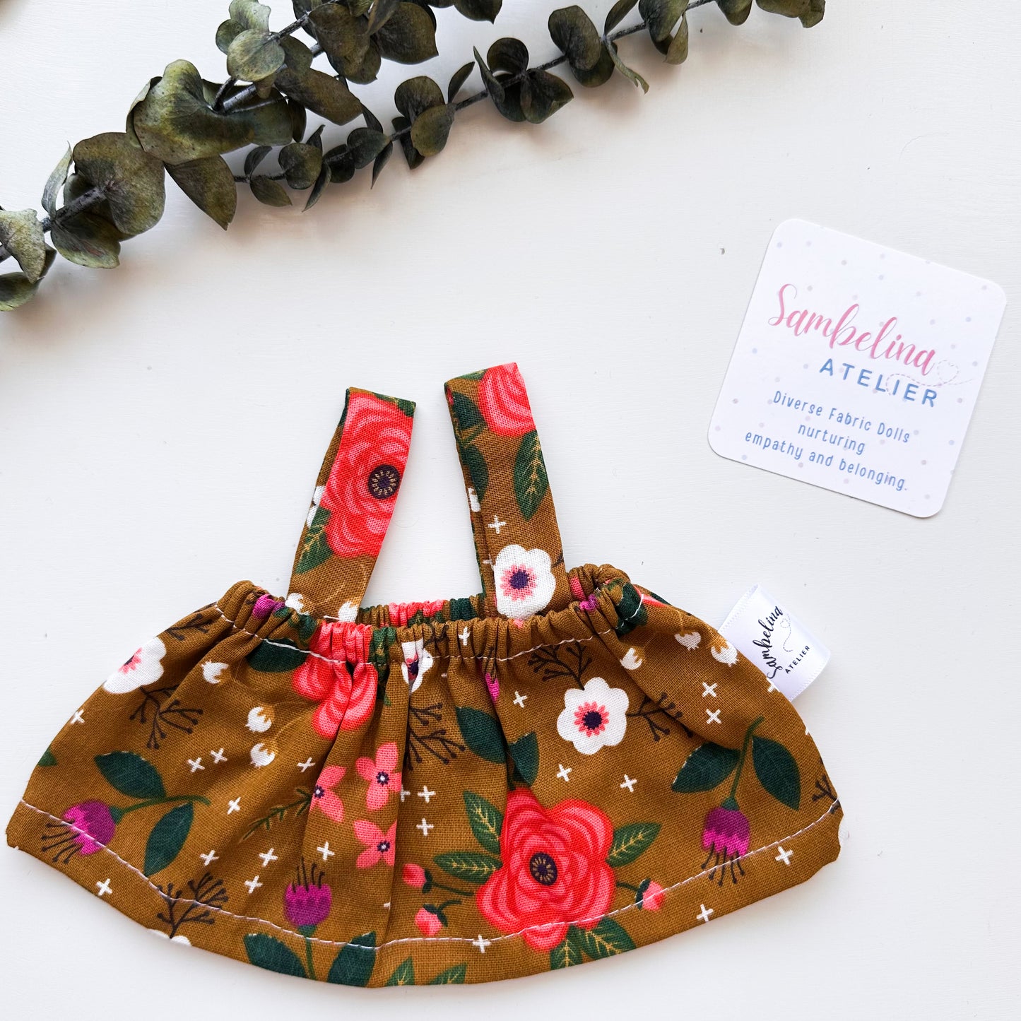 Overall Dress - Floral Terracotta