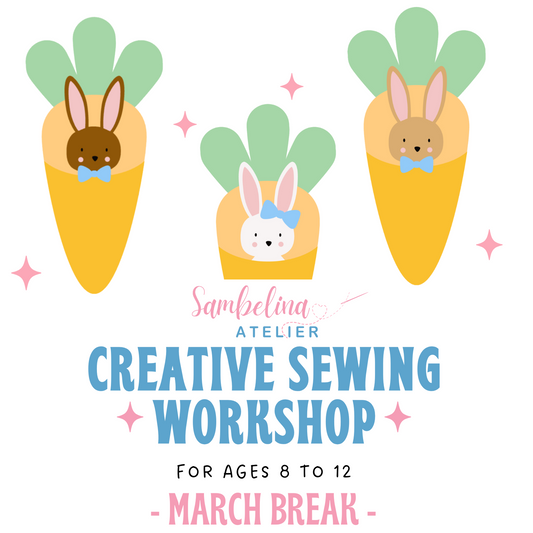 March Break Creative Sewing Workshop - 10:00 am to 2pm