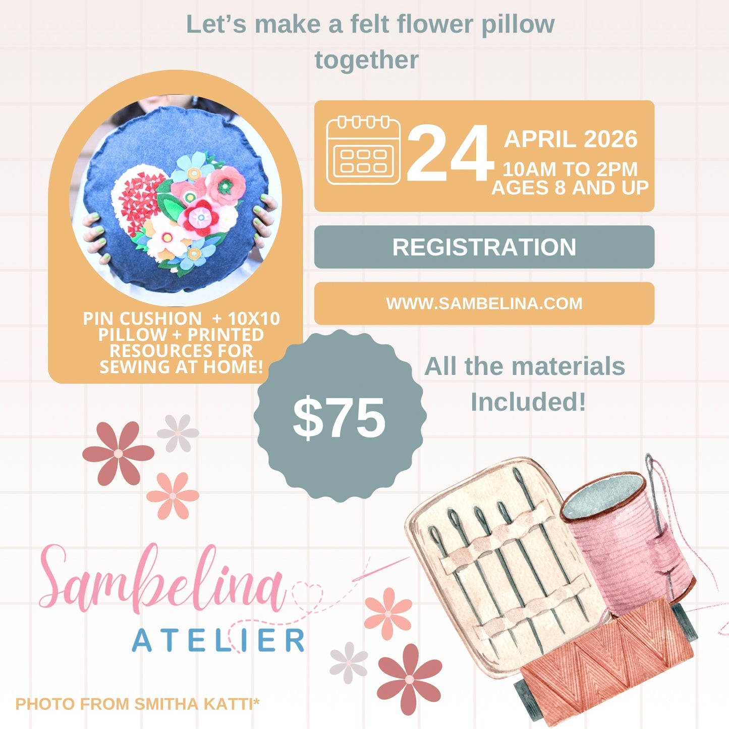 April 24th - PD Day Sewing Club🌷